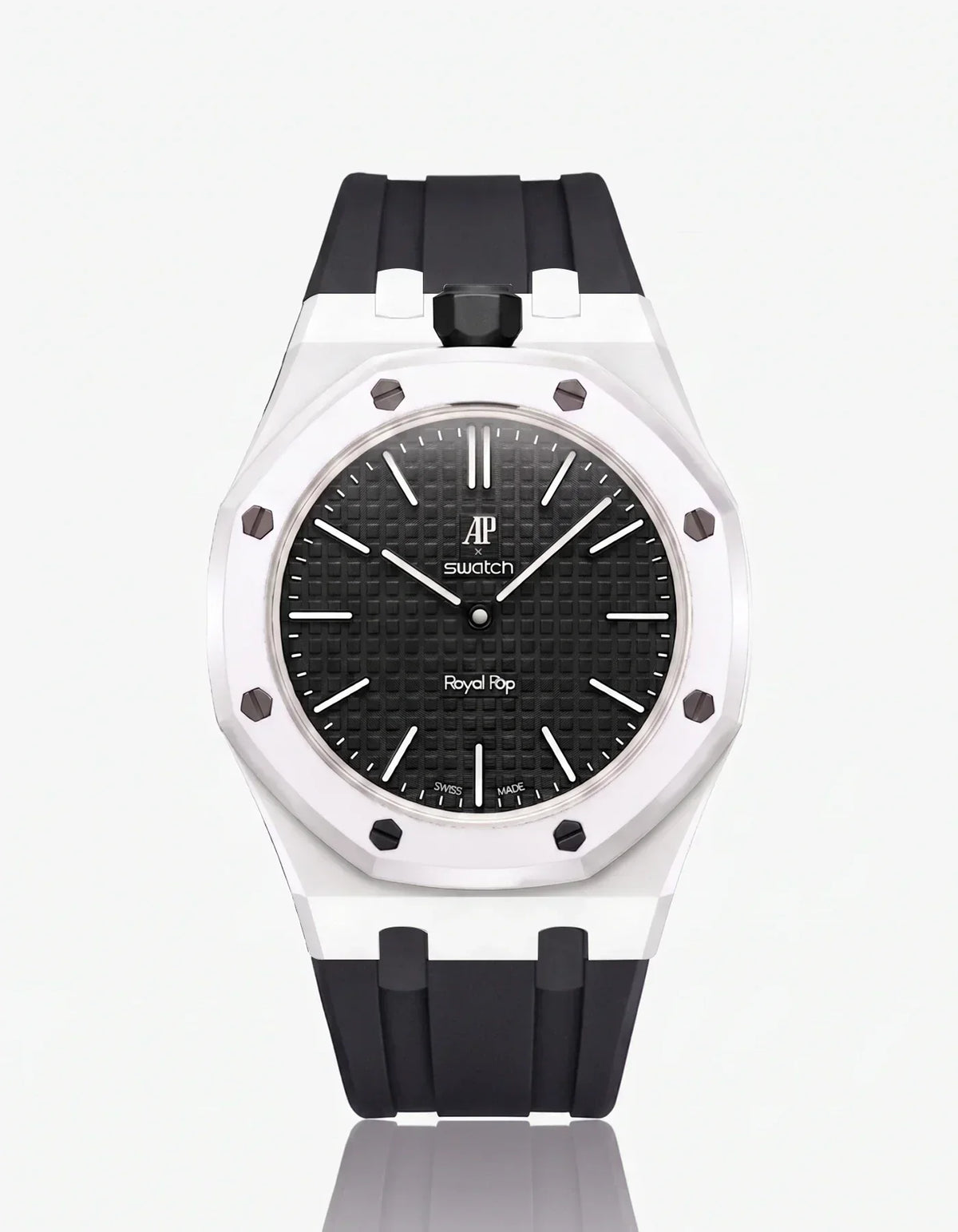 Silicone Strap & Case Royal Pop Ocho Negro(Customize Colors)