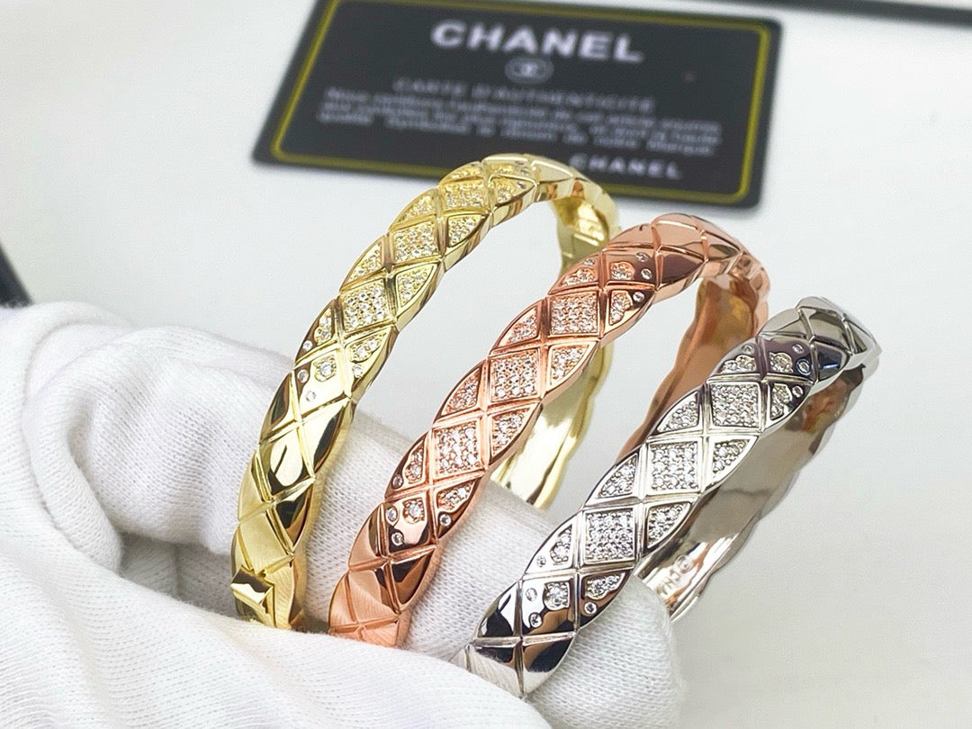 [Rani Jewelry]KOKO CRUSH HALF DIAMONDS GLOD SILVER ROSE GOLD