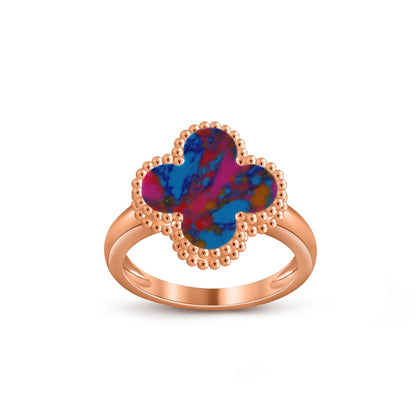 [Rani Jewelry]CLOVER RING ROSE GOLD COLLECTION