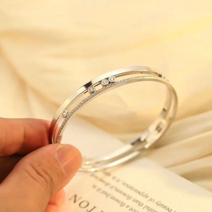 [Rani Jewelry]Move Romane Diamond Bangle Bracelet