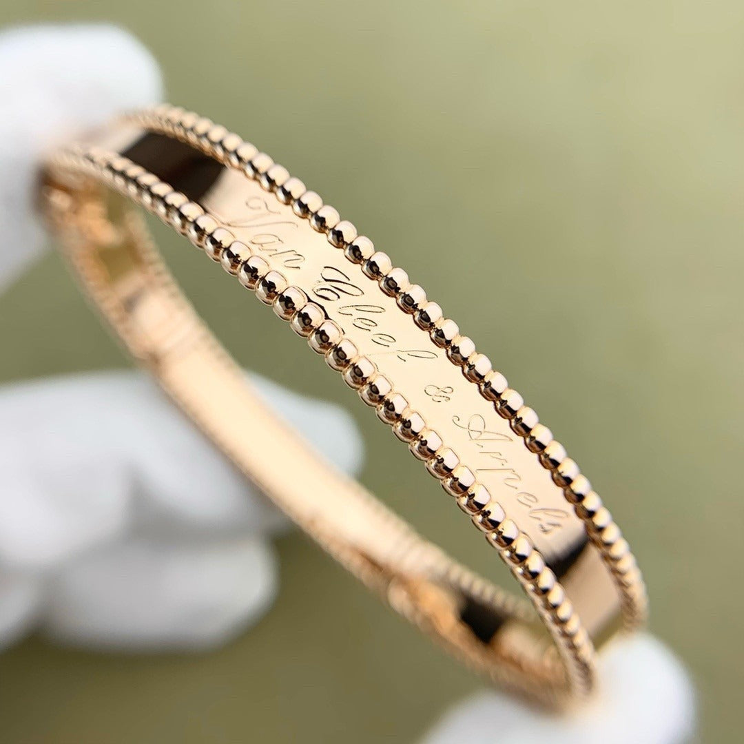[Rani Jewelry]CLOVER PERLEE BRACELET SIGNATURE ENGRAVING SERIES