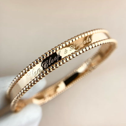 [Rani Jewelry]CLOVER PERLEE BRACELET SIGNATURE ENGRAVING SERIES