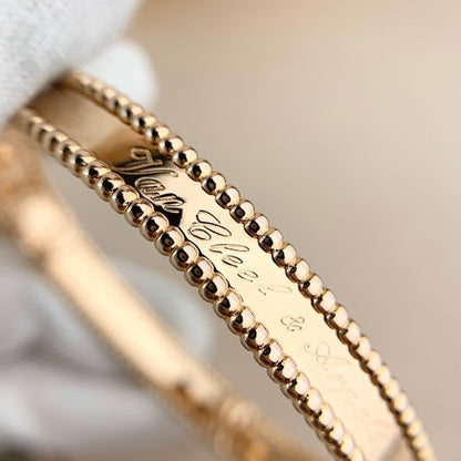 [Rani Jewelry]CLOVER PERLEE BRACELET SIGNATURE ENGRAVING SERIES