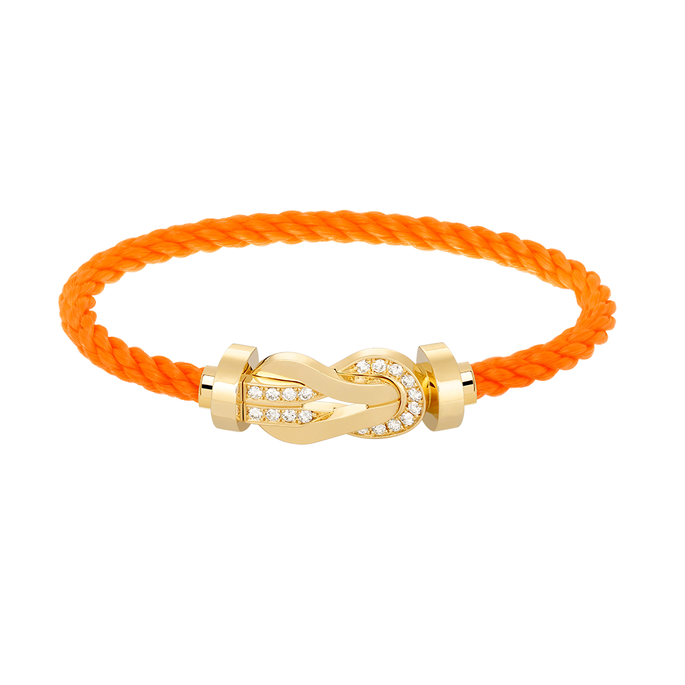 [Rani Jewelry]CHANCE LARGE 8 FIGURE BUCKLE HALF DIAMOND BRACELET GOLD