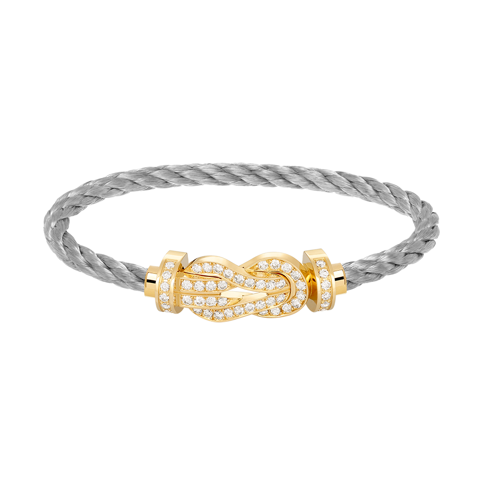[Rani Jewelry]CHANCE LARGE 8 FIGURE BUCKLE FULLDIAMOND BRACELET GOLD