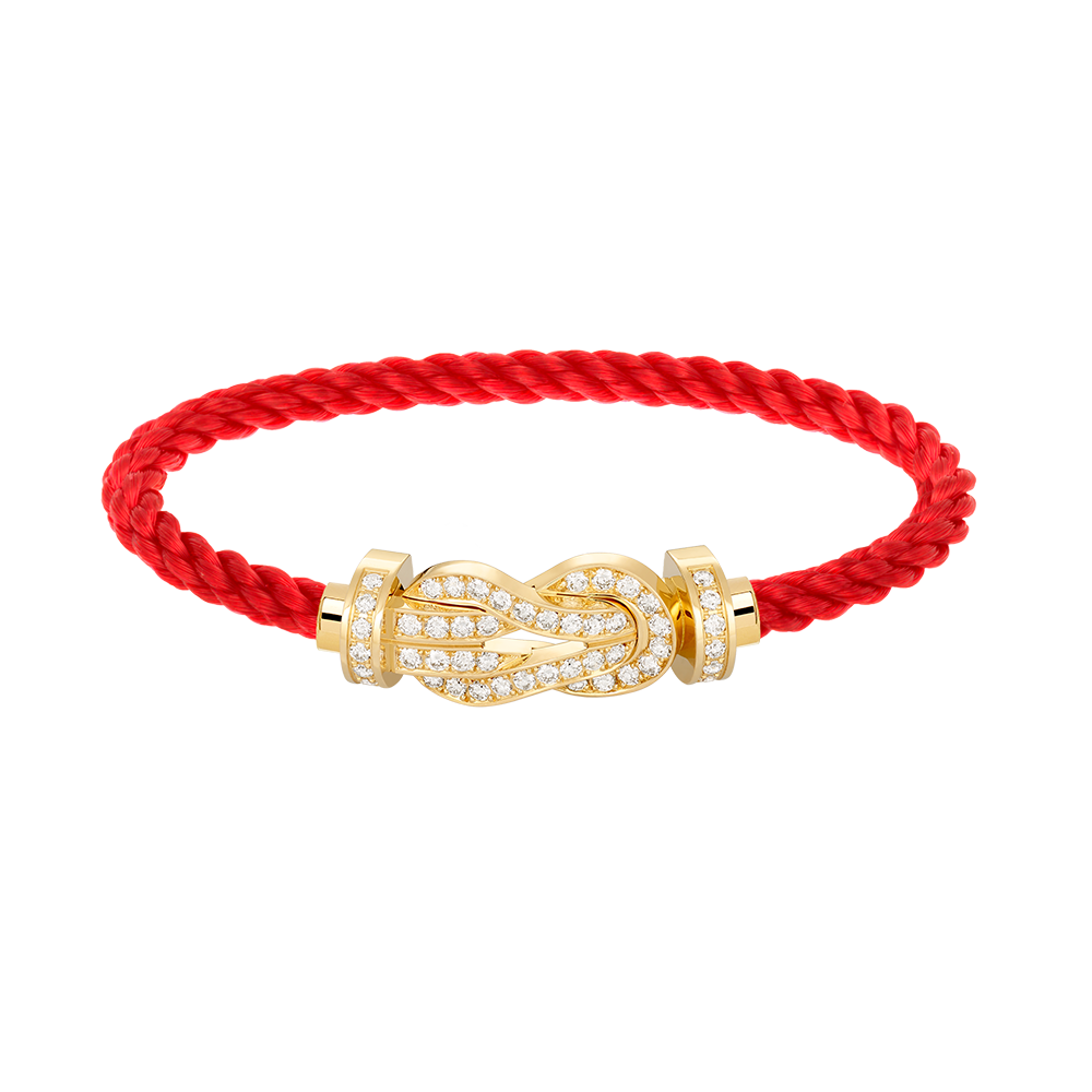 [Rani Jewelry]CHANCE LARGE 8 FIGURE BUCKLE FULLDIAMOND BRACELET GOLD