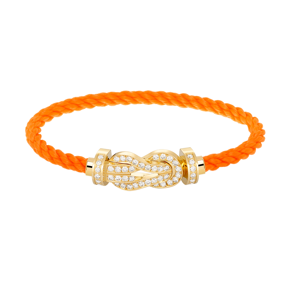 [Rani Jewelry]CHANCE LARGE 8 FIGURE BUCKLE FULLDIAMOND BRACELET GOLD