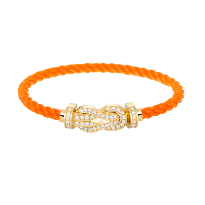 [Rani Jewelry]CHANCE LARGE 8 FIGURE BUCKLE FULLDIAMOND BRACELET GOLD