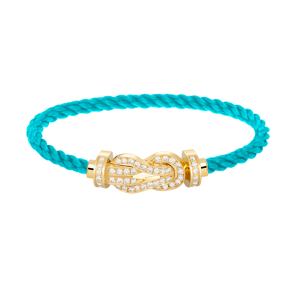 [Rani Jewelry]CHANCE LARGE 8 FIGURE BUCKLE FULLDIAMOND BRACELET GOLD