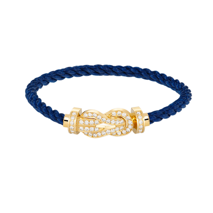 [Rani Jewelry]CHANCE LARGE 8 FIGURE BUCKLE FULLDIAMOND BRACELET GOLD