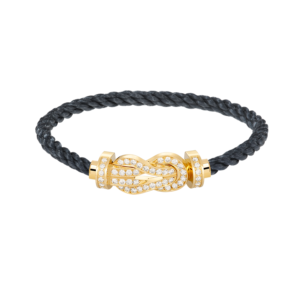 [Rani Jewelry]CHANCE LARGE 8 FIGURE BUCKLE FULLDIAMOND BRACELET GOLD