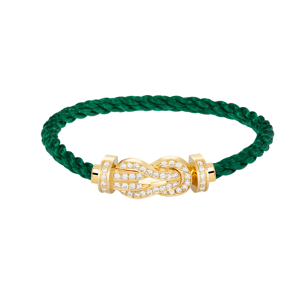 [Rani Jewelry]CHANCE LARGE 8 FIGURE BUCKLE FULLDIAMOND BRACELET GOLD