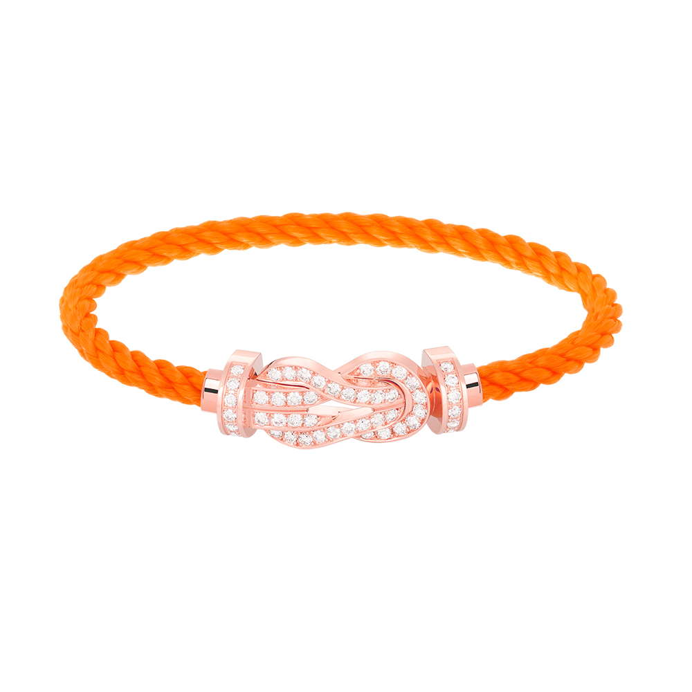 [Rani Jewelry]CHANCE LARGE 8 FIGURE BUCKLE FULL DIAMOND BRACELET ROSE GOLD