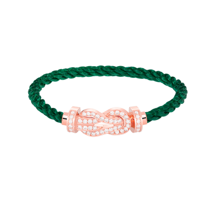[Rani Jewelry]CHANCE LARGE 8 FIGURE BUCKLE FULL DIAMOND BRACELET ROSE GOLD