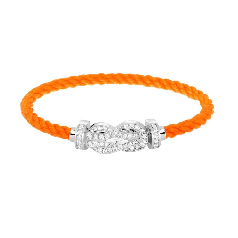 [Rani Jewelry]CHANCE LARGE 8 FIGURE BUCKLE FULL DIAMOND BRACELET SILVER