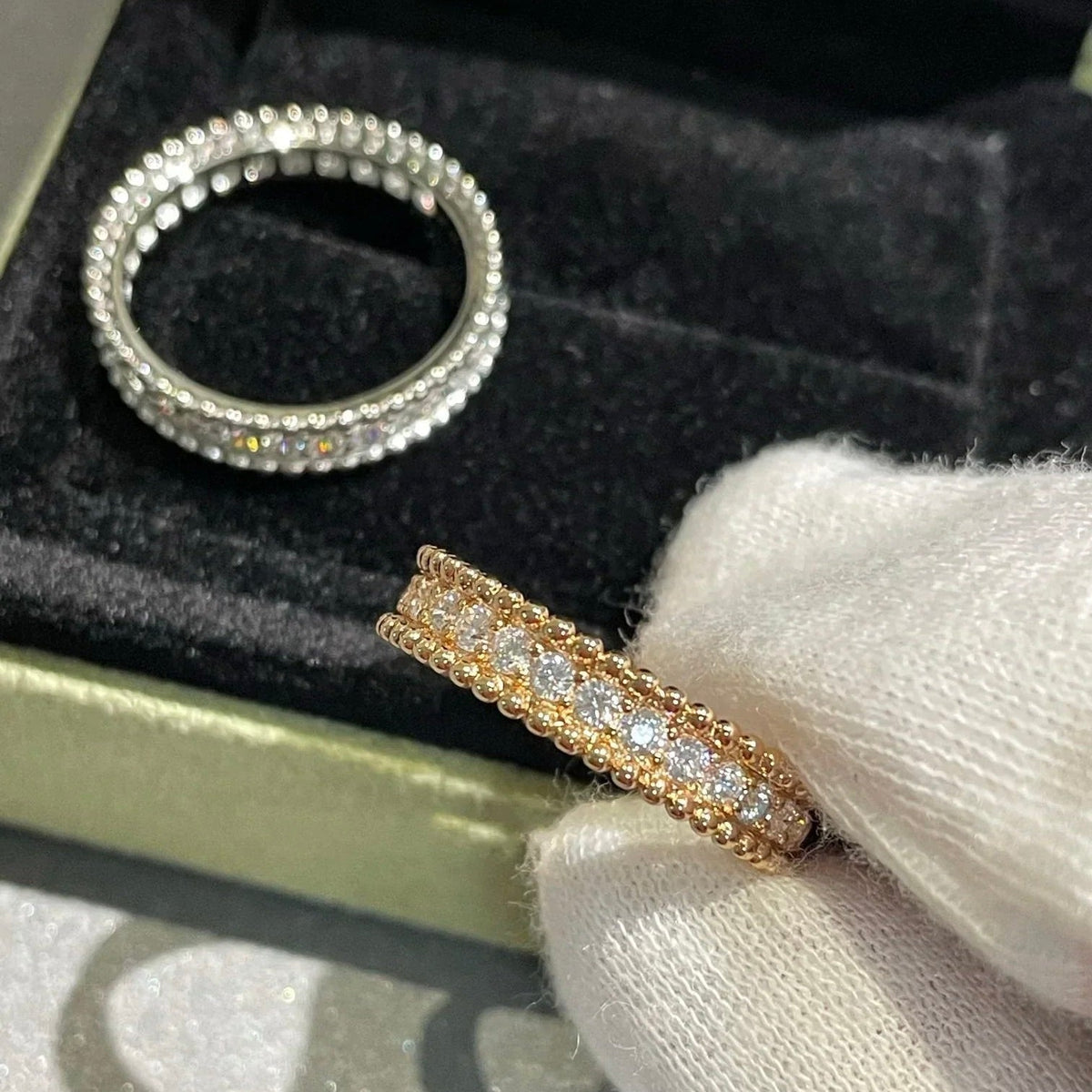 [Rani Jewelry]PERLEE DIAMOND ROSE GOLD RING