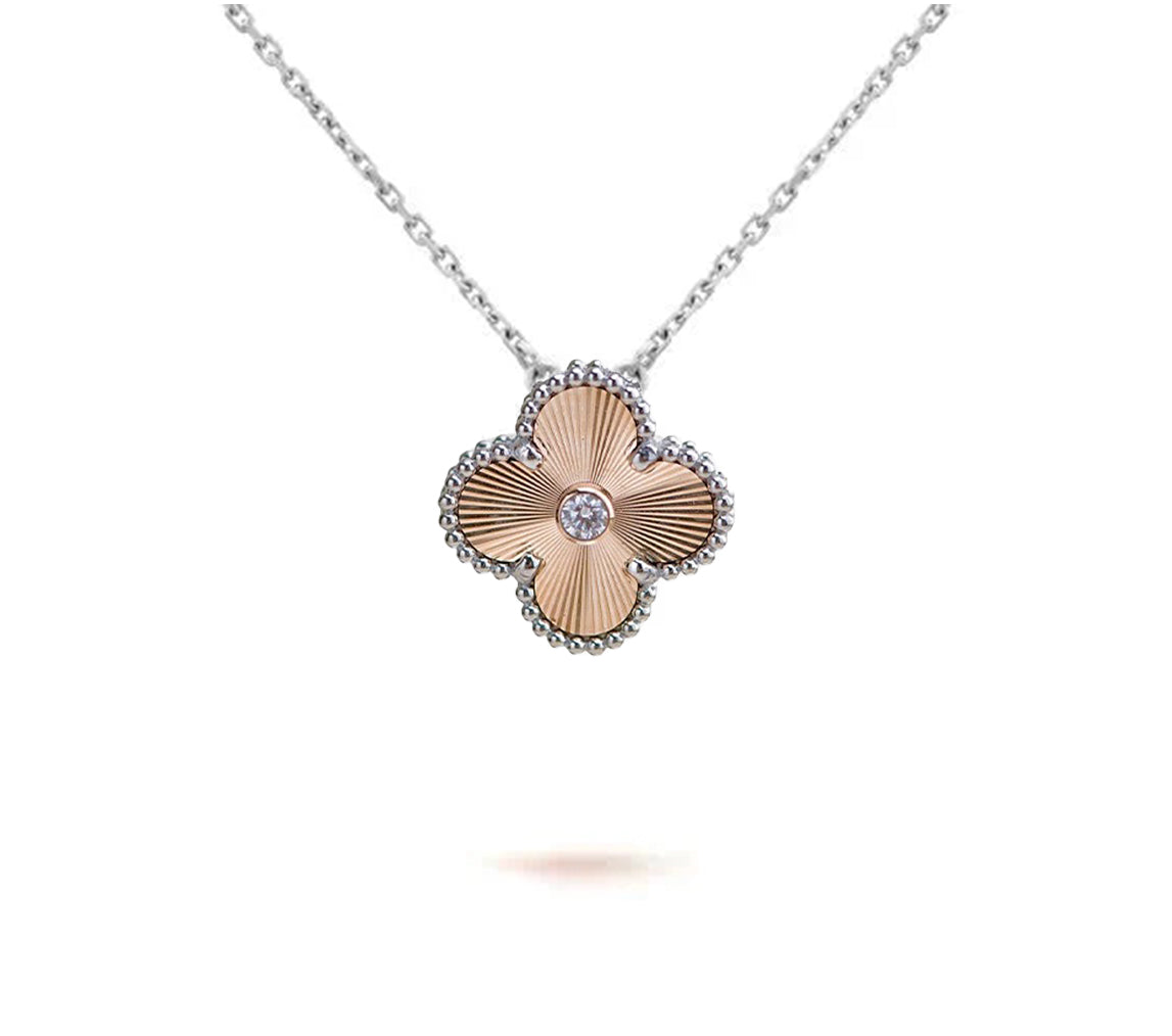 [Rani Jewelry]CLOVER 15MM NECKLACE SILVER COLLECTION