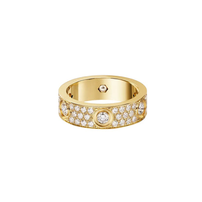 [Rani Jewelry] LOVE 5.5MM FULL-PAVE 6-DIAMOND RING