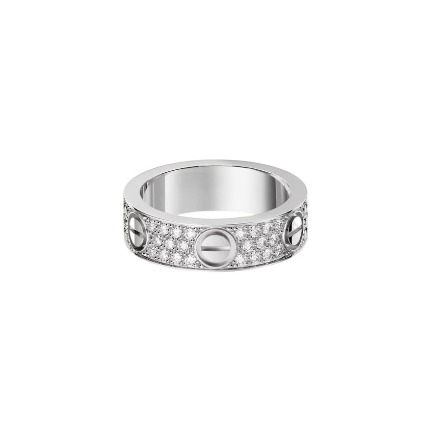 [Rani Jewelry] LOVE RING 5.5MM DIAMONDS PAVED