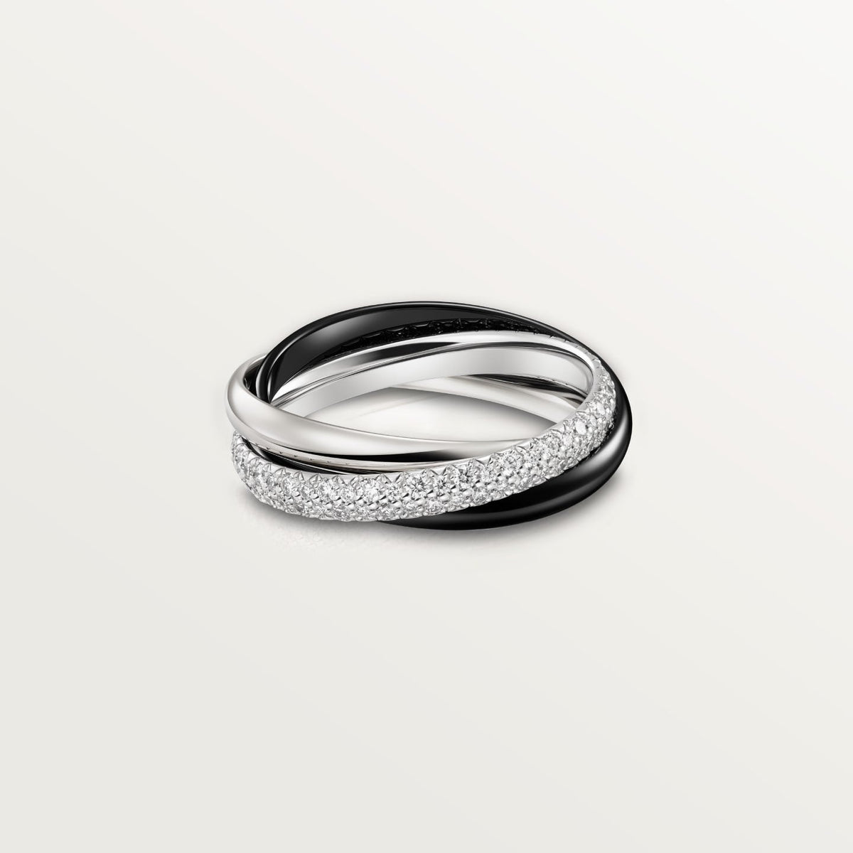 [Rani Jewelry] TRINITY 3.2MM RING BLACK CERAMIC