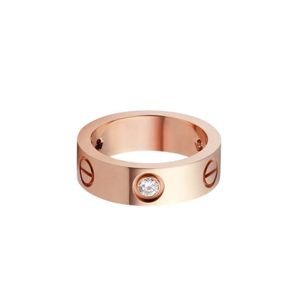 [Rani Jewelry] LOVE 5.5MM 3 DIAMOND RING