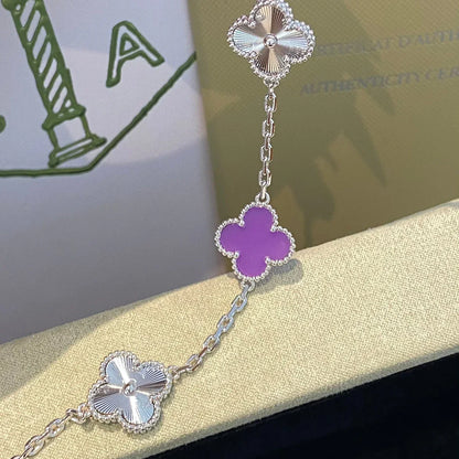 [Rani Jewelry] CLOVER 5 MOTIF VIOLET BRACELET COLLECTION