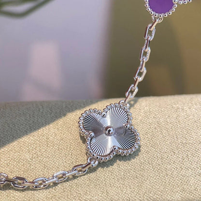 [Rani Jewelry] CLOVER 5 MOTIF VIOLET BRACELET COLLECTION