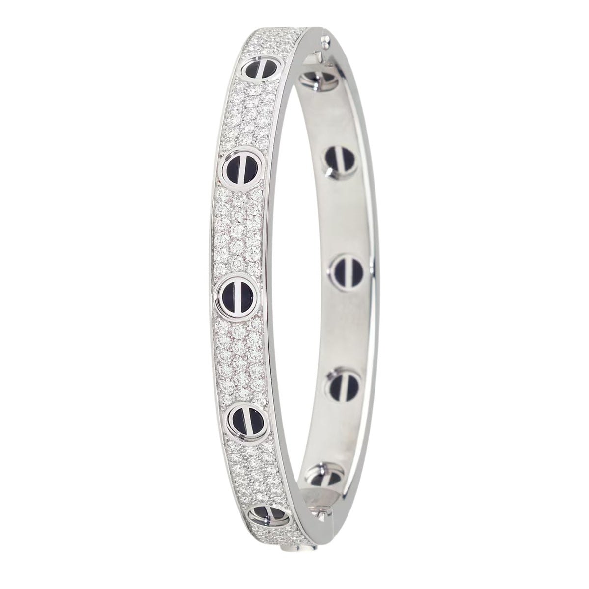 [Rani Jewelry] LOVE BRACELET 6.1MM DIAMOND-PAVED CERAMIC