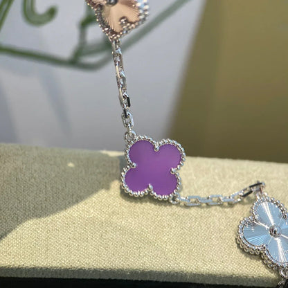 [Rani Jewelry] CLOVER 5 MOTIF VIOLET BRACELET COLLECTION