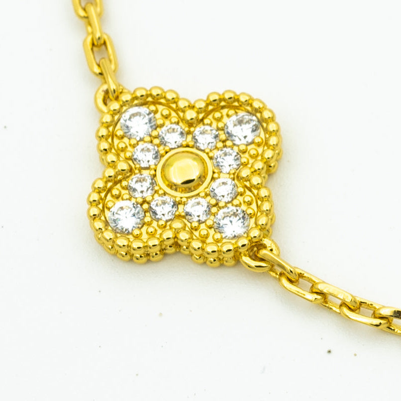 [Rani Jewelry] CLOVER 5 MOTIF LASER BRACELET COLLECTION