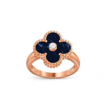[Rani Jewelry]CLOVER DIAMOND RING ROSE GOLD COLLECTION