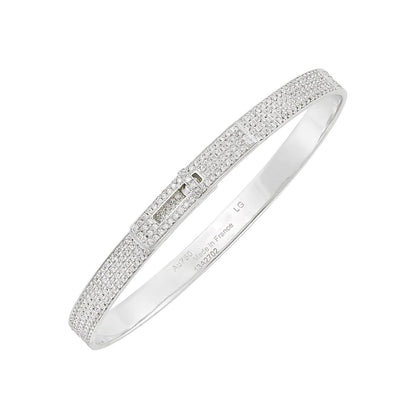 [Rani Jewelry]HM KELLY BRACELET IN SILVER AND FULL PAVE DIAMOND