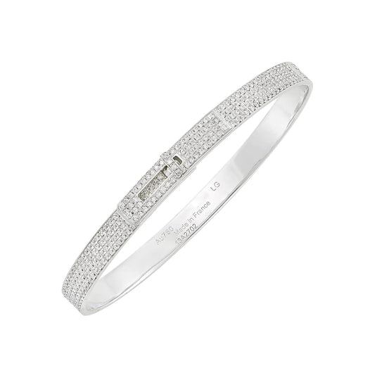[Rani Jewelry]HM KELLY BRACELET IN SILVER AND FULL PAVE DIAMOND