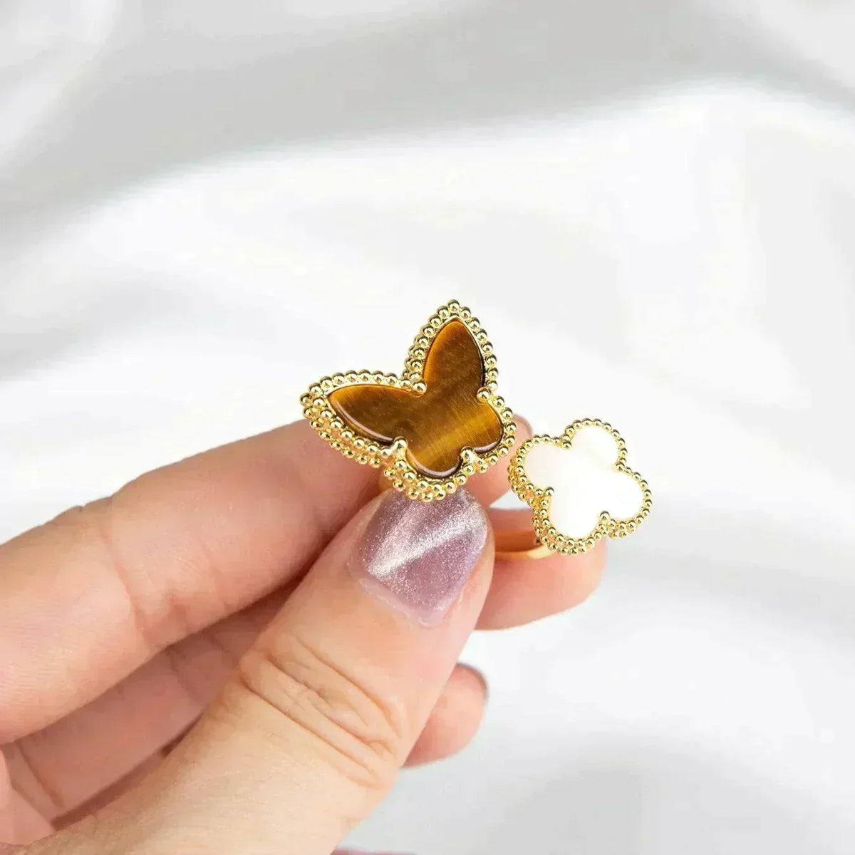 [Rani Jewelry]LUCKY BETWEEN THE FINGER RING