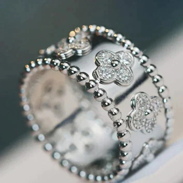 [Rani Jewelry]CLOVER KALEIDOSCOPE RING 10MM