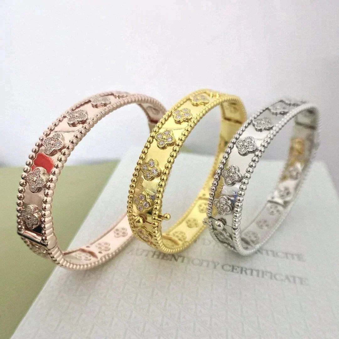 [Rani Jewelry]CLOVER BRACELET 8MM DIAMONDS