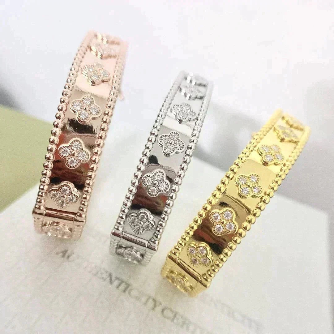 [Rani Jewelry]CLOVER BRACELET 8MM DIAMONDS
