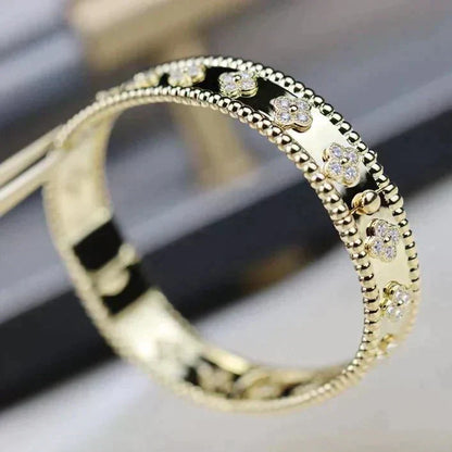 [Rani Jewelry]CLOVER BRACELET 8MM DIAMONDS