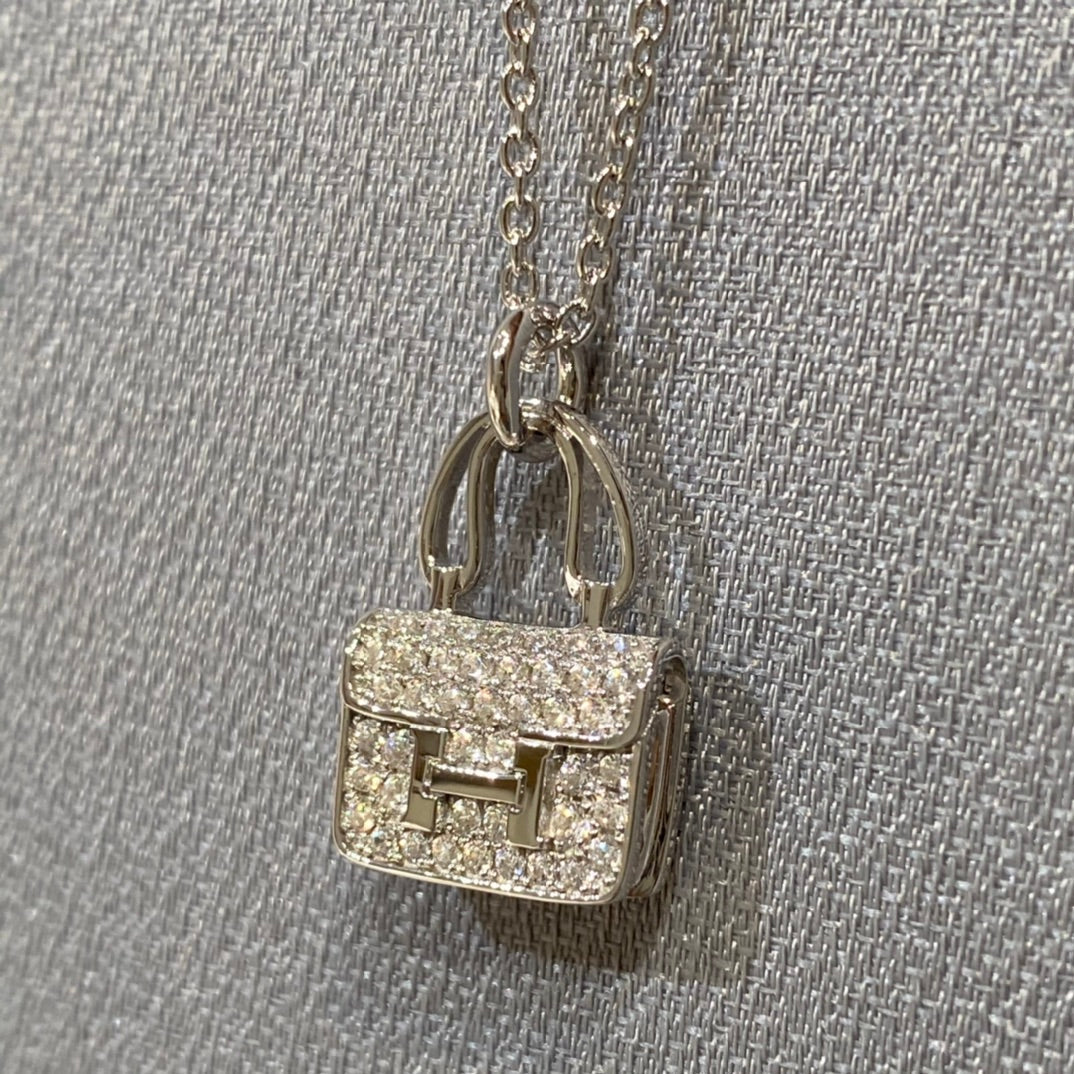 [Rani Jewelry]CONSTANCE PEDANT DIAMOND NECKLACE