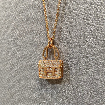 [Rani Jewelry]CONSTANCE PEDANT DIAMOND NECKLACE
