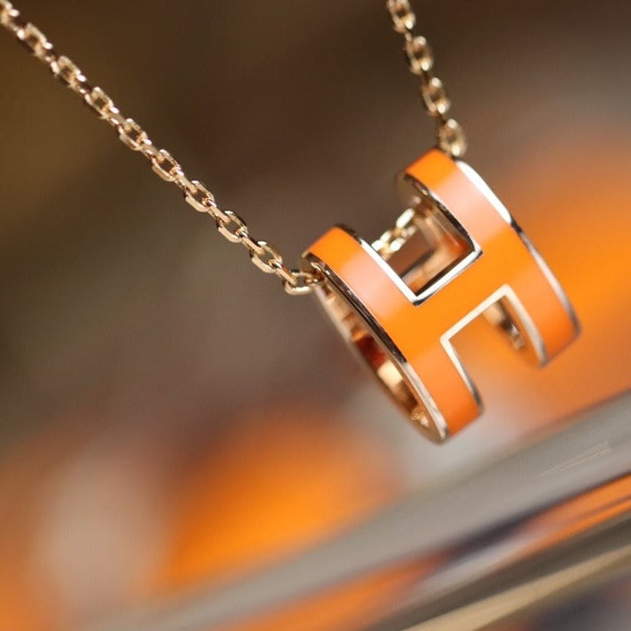 [Rani Jewelry]POP H PEDANT PINK GOLD
