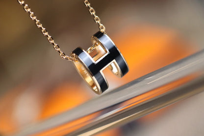 [Rani Jewelry]POP H PEDANT PINK GOLD