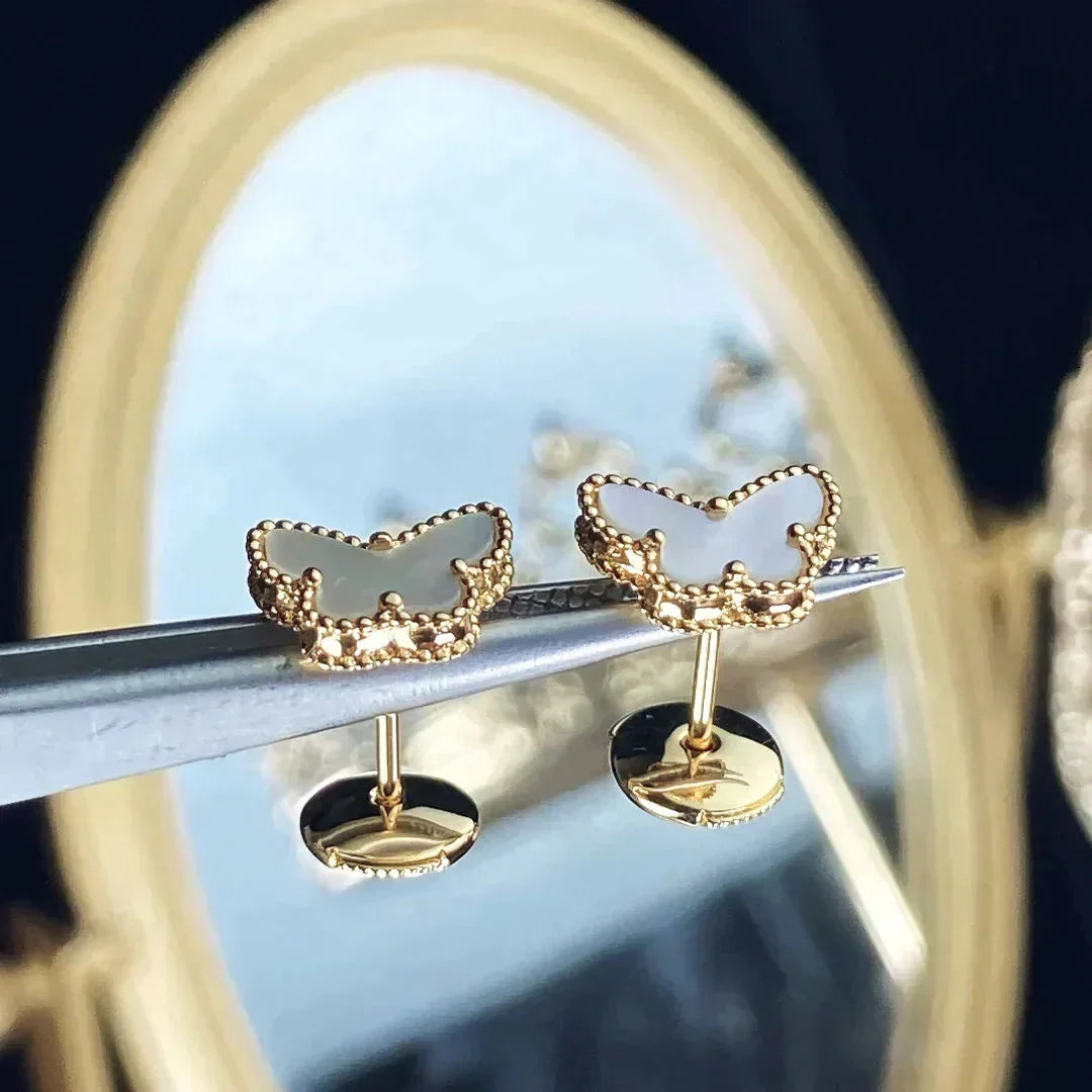 [Rani Jewelry]SWEET BUTTERFLY MOP EARSTUDS