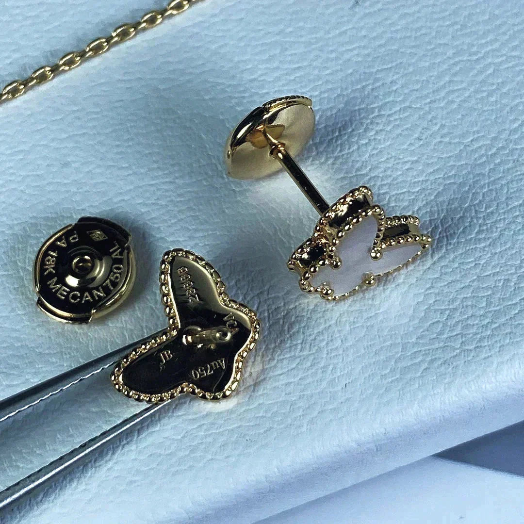 [Rani Jewelry]SWEET BUTTERFLY MOP EARSTUDS