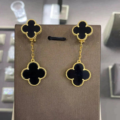 [Rani Jewelry]CLOVER 2 MOTIFS  EARRINGS (MULTIPLE CHOICESC