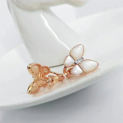 [Rani Jewelry]BUTTERFLY MOP DIAMOND EARRINGS
