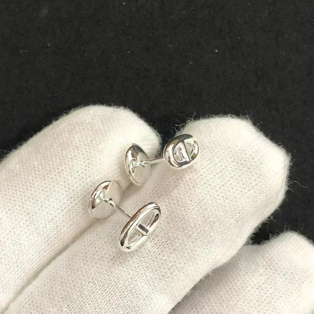 [Rani Jewelry]CHAINE SMALL EARRINGS GOLD AND SILVER