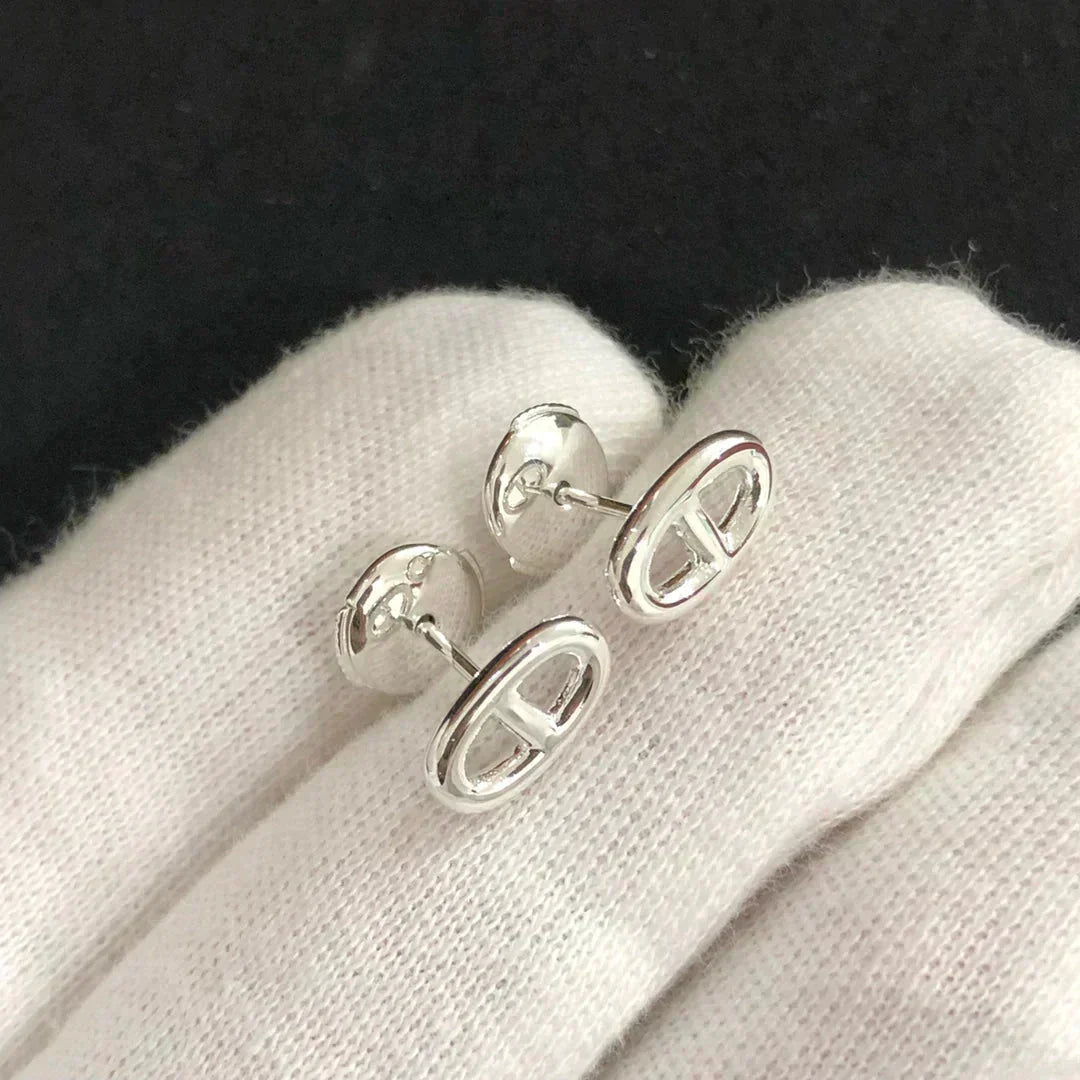 [Rani Jewelry]CHAINE SMALL EARRINGS GOLD AND SILVER