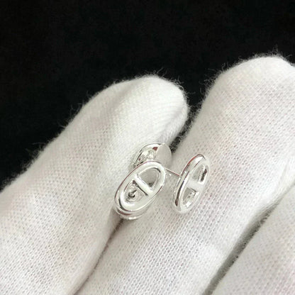 [Rani Jewelry]CHAINE SMALL EARRINGS GOLD AND SILVER