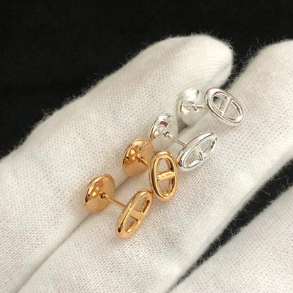 [Rani Jewelry]CHAINE SMALL EARRINGS GOLD AND SILVER